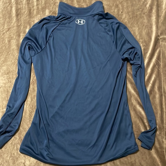 Under Armour Navy Blue Quarter Zip - Picture 3 of 3